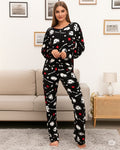 Thumbnail of 2-PIECE  PRINT BRUSHED PAJAMA SET