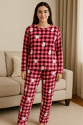 Thumbnail of 2-PIECE  PRINT BRUSHED PAJAMA SET