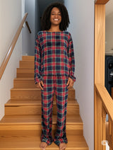 2-PIECE  PRINT BRUSHED PAJAMA SET