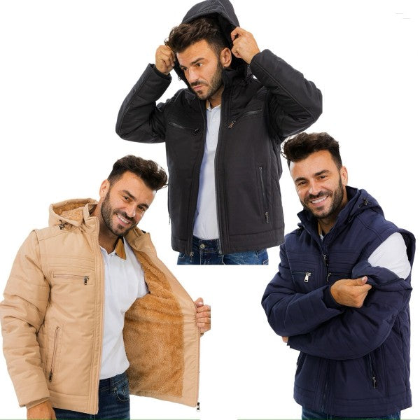 men's hooded jacket