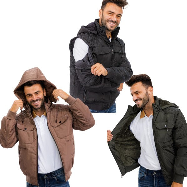 men's hooded jacket