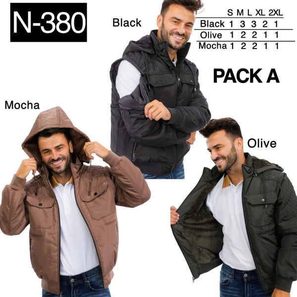 men's hooded jacket