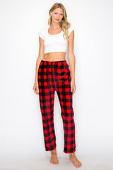 FLEECE PAJAMA PRINT PANTS