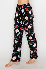 FLEECE PAJAMA PRINT PANTS