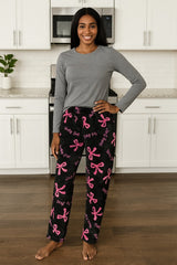 FLEECE PAJAMA PRINT PANTS