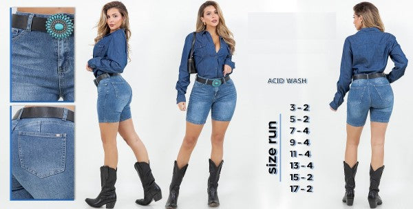 denim bermuda shorts