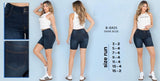 MID-RISE DENIM BERMUDA SHORTS