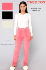 FLEECE SOLID  PAJAMA PANTS