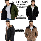 REVERSABLE MEN JACKET WITH HOODIE