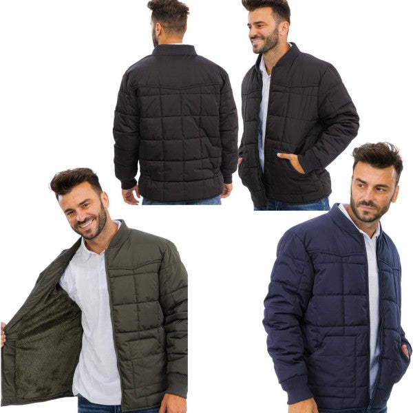 MEN'S NYLON JACKET WITH FUR-LINED