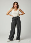 Thumbnail of ADULT MELANGE WIDE LEG EASY PANTS WITH FUR-LINED