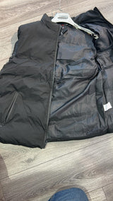 Men  black puffer vest