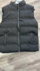 Men  black puffer vest