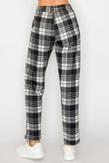 Thumbnail of FUR-LINED PLAID EASY PANTS
