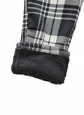 Thumbnail of FUR-LINED PLAID EASY PANTS