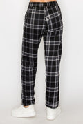 Thumbnail of FUR-LINED PLAID EASY PANTS