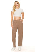 Thumbnail of FUR-LINED WOOL TOUCH LOOSE FIT ANKLE PANTS