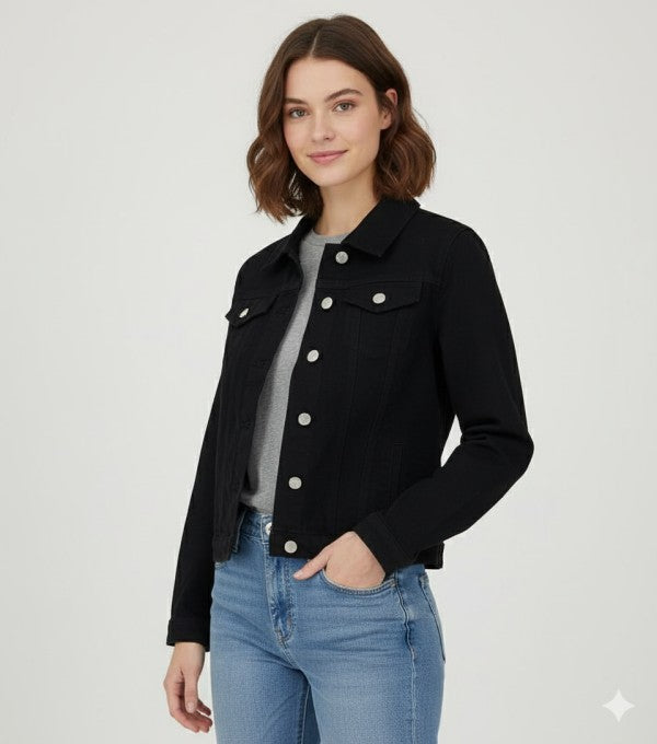 BLACK DENIM JACKET
