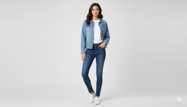 LIGHT BLUE DENIM JACKE