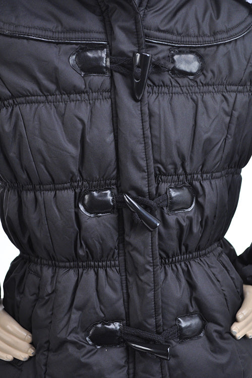 ZEBRA PRINT TAGGLE PUFFER JACKET