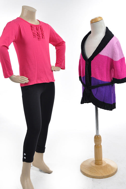 GIRLS THREE PC SWEATER