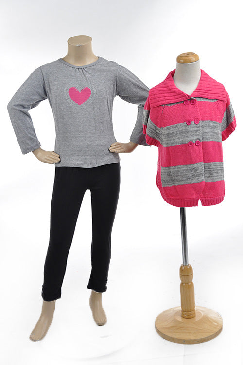 GIRLS THREE  PC SWEATER SET