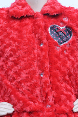 FAUX FUR GIRLS JACKET WITH LINNING