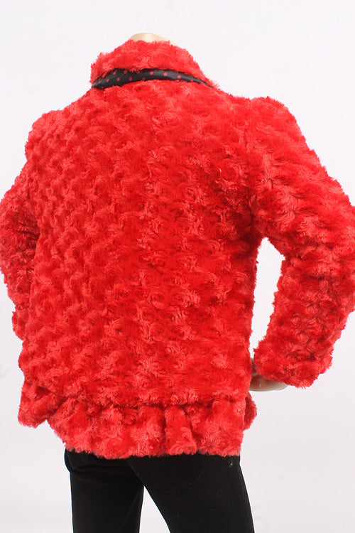 FAUX FUR GIRLS JACKET WITH LINNING