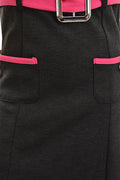 Thumbnail of Piece Pocket Dress in pink, white, black .