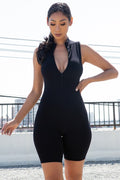 Thumbnail of NYLON RIB SEAMLESS BASIC ROMPER