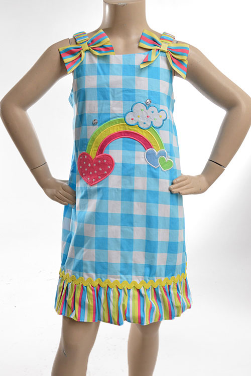 Vestido de cuadros para bebé