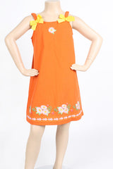 POPLIN DRESS WITH EMBROIDERY