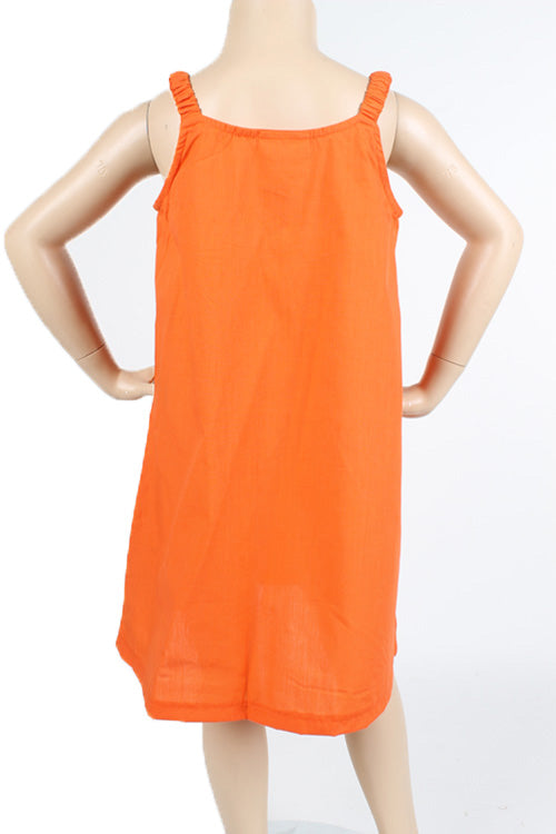 POPLIN DRESS WITH EMBROIDERY