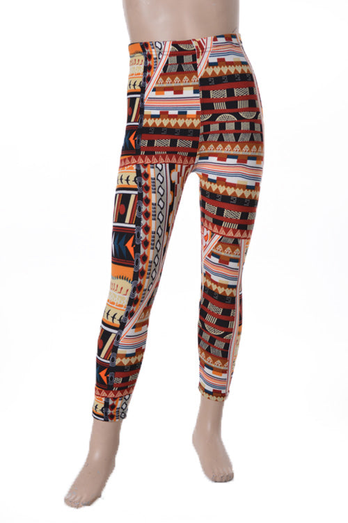 Print  leggings with FLEECE LINED
