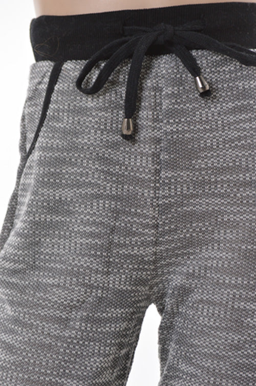 Knit Jogger Pants with pockets and front waist tie