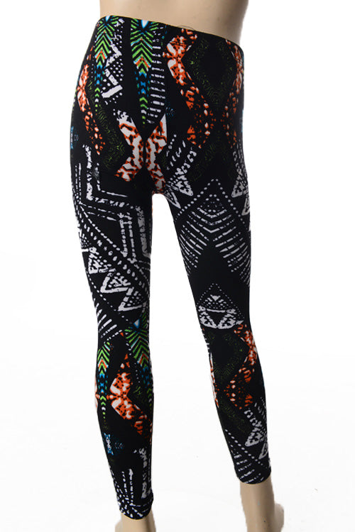 Print leggings in two sizes WITH FLEECE LINED