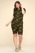 Thumbnail of PLUS SIZE CAMO BIKER SHORT