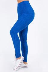 Solid textured BUTT LIFTED leggings