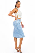 Thumbnail of MIDI DENIM SKIRT