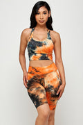 Thumbnail of TIE DYE RACERBACK BRA BIKE SET