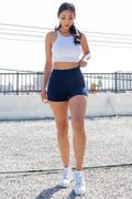 Thumbnail of Solid shorts with a YOGA waistband