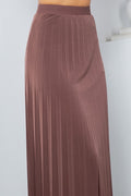 Thumbnail of SOLID WIDE PLEATED SKIRT WITH LINING