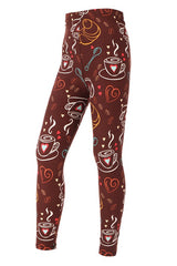 Coffee/tea print leggings