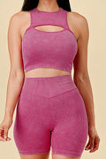 Thumbnail of Cutout Two-Piece Activewear short  Set