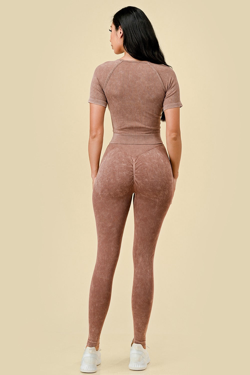 MINERAL WASH SCRUNCH BUTT 2-PIECE SET