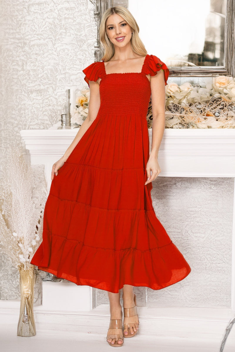 Vestido largo liso