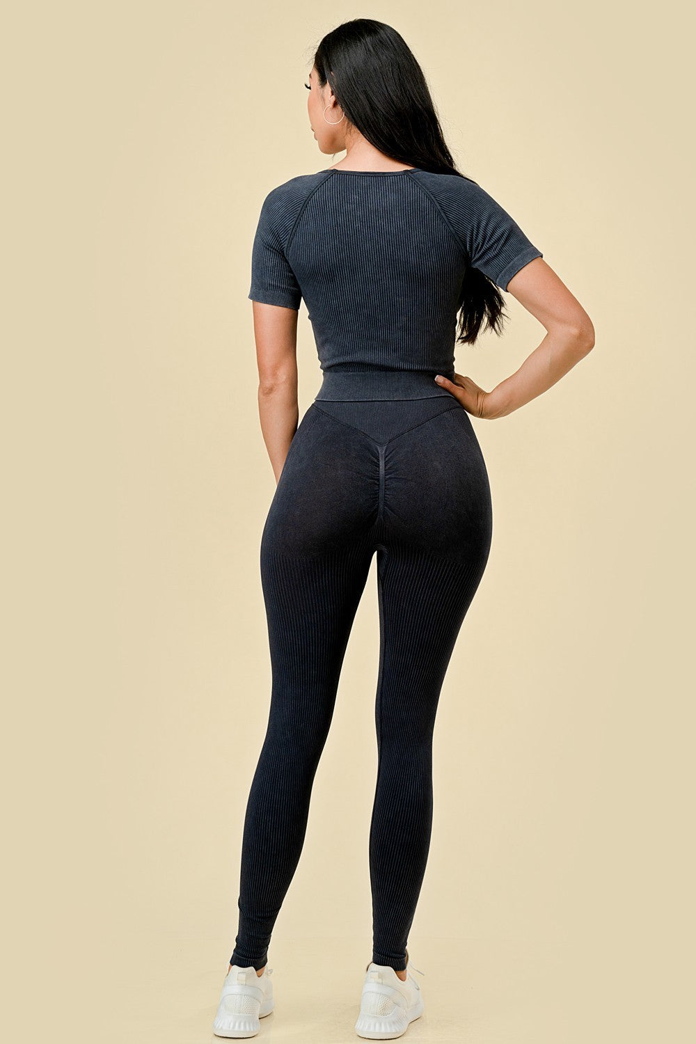 MINERAL WASH SCRUNCH BUTT 2-PIECE SET