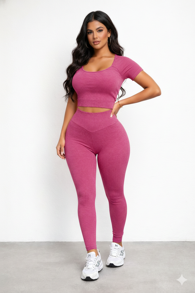 MINERAL WASH SCRUNCH BUTT 2-PIECE SET