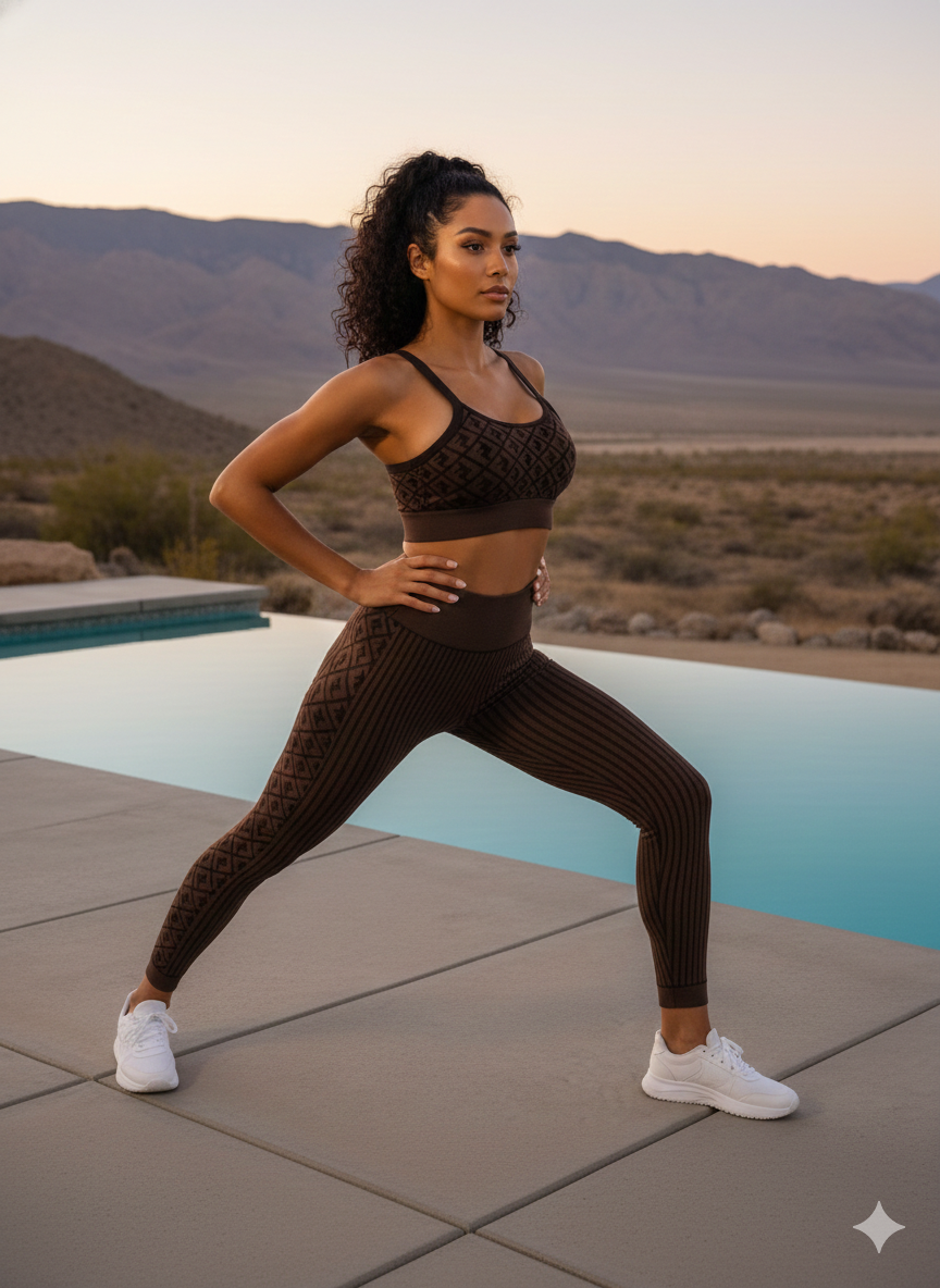 3-PIECE LUXE MONOGRAM ACTIVE SET