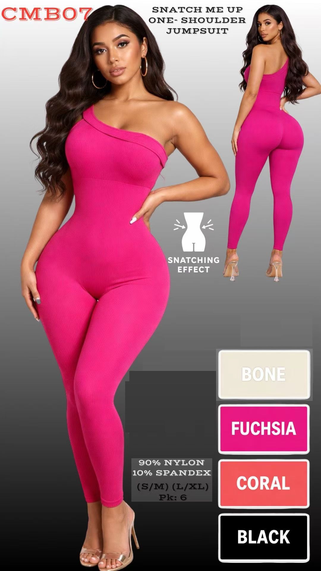 Curve Command One-shoulder Jumpsuit